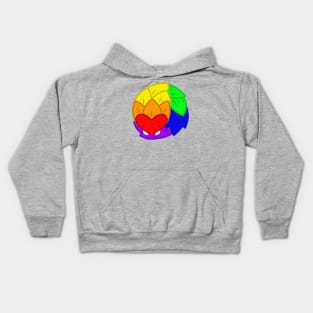 Pride Pangolin - Rainbow Kids Hoodie